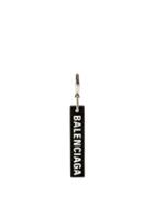 Matchesfashion.com Balenciaga - Logo-embossed Rubber Single Earring - Mens - Black