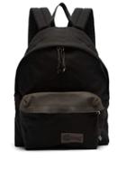 Matchesfashion.com Eastpak - Leather Trimmed Canvas Backpack - Mens - Black