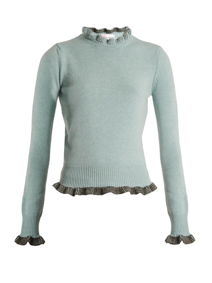 Redvalentino Ruffle-trimmed Wool Sweater