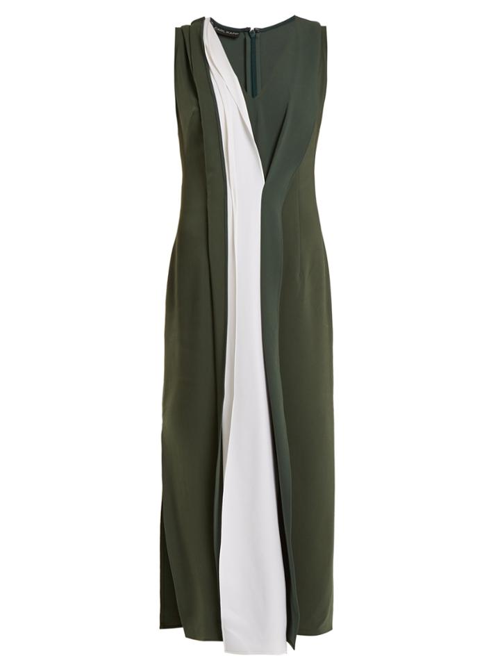 Carl Kapp Safari Bi-colour Stretch-cady Dress