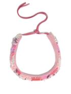 Matchesfashion.com Isabel Marant - Beaded Suede Necklace - Womens - Pink Multi