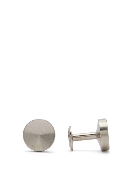 Matchesfashion.com Alice Made This - Alexander Steel Cufflinks - Mens - Silver
