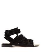 Altuzarra Wraparound Frayed-tie Cotton Espadrilles