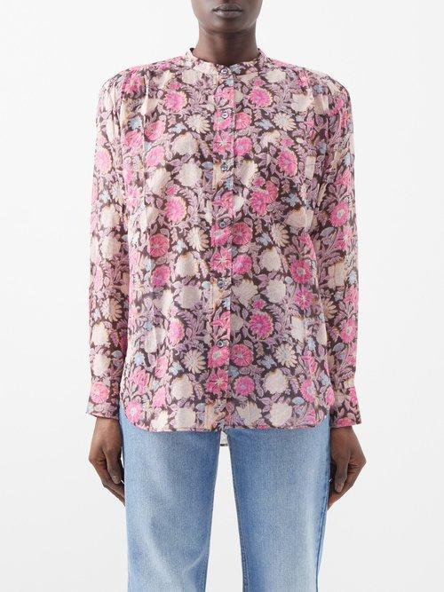 Isabel Marant Toile - Mexika Floral-print Cotton Blouse - Womens - Multi