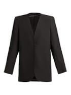 Matchesfashion.com Lemaire - Wool Barathea Suit Jacket - Womens - Black