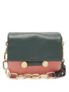 Matchesfashion.com Marni - Cady Tri Colour Leather Shoulder Bag - Womens - Green Multi