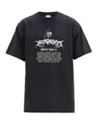Matchesfashion.com Vetements - World Tour-print Cotton-jersey T-shirt - Mens - Black