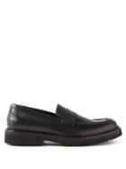 Vinnys - Richie Leather Penny Loafers - Mens - Black