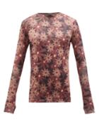 Jacquemus - Floral-print Jersey Long-sleeved T-shirt - Mens - Purple