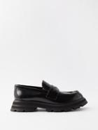 Alexander Mcqueen - Wander Chunky Leather Loafers - Womens - Black