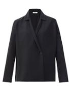 The Row - Kastia Crepe Jacket - Womens - Black