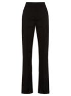 Marni High-rise Flared Silk And Wool-blend Trousers