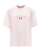 Vetements - Haute Couture Logo-embroidered Cotton T-shirt - Womens - Pink