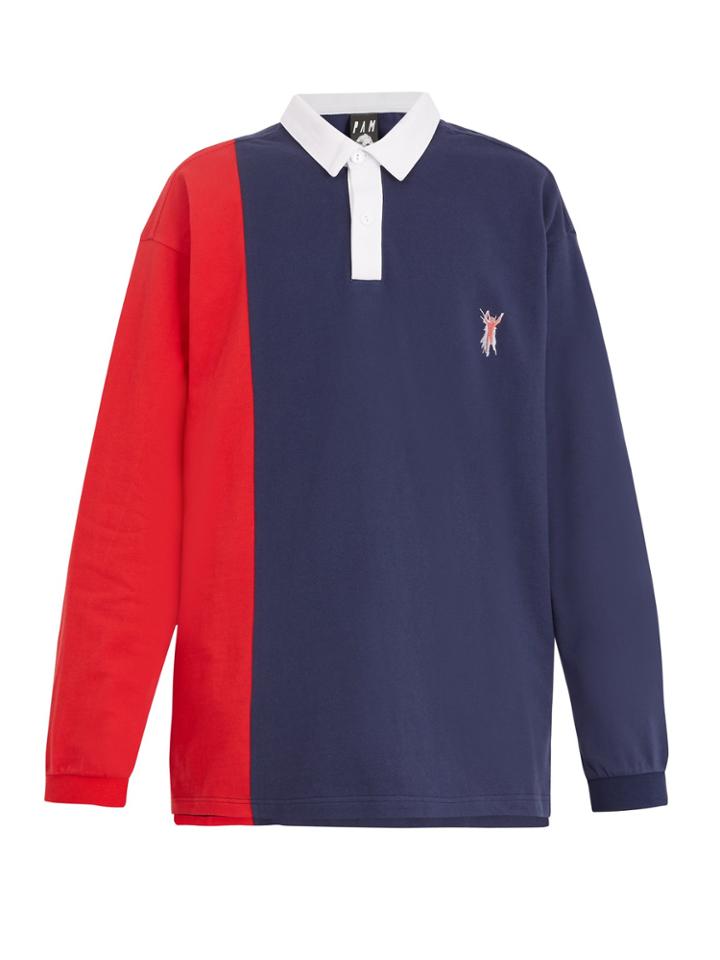P.a.m Long-sleeved Cotton-piqu Polo Shirt