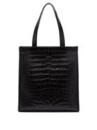 Matchesfashion.com Balenciaga - Trolley S Crocodile Effect Leather Tote - Womens - Black
