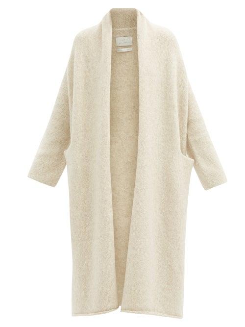 Matchesfashion.com Lauren Manoogian - Longline Alpaca-blend Cardigan - Womens - Light Beige