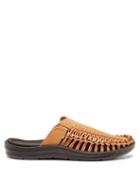 Mens Shoes Keen - Uneek Ii Recycled Faux-suede And Cord Slides - Mens - Black Brown