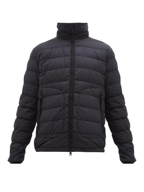 Matchesfashion.com Moncler - Octavien Garment-dyed Down-filled Jacket - Mens - Navy