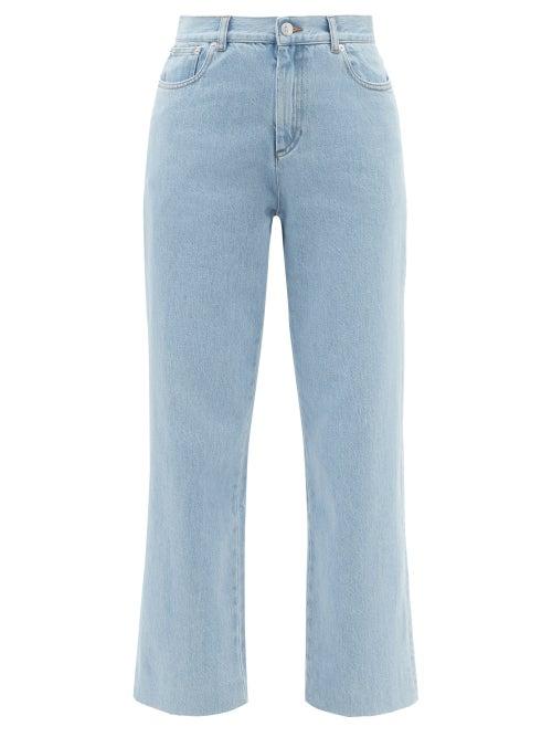 Ladies Rtw A.p.c. - New Sailor High-rise Cropped Straight-leg Jeans - Womens - Light Denim