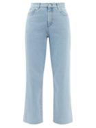 Ladies Rtw A.p.c. - New Sailor High-rise Cropped Straight-leg Jeans - Womens - Light Denim