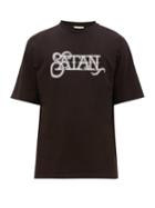 Matchesfashion.com Aries - Satan Print Cotton T Shirt - Mens - Black