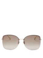 Matchesfashion.com Dior Eyewear - Diorstellaire Square Metal Sunglasses - Womens - Dark Brown