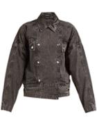 Matchesfashion.com Isabel Marant - Thalia Double Breasted Denim Jacket - Womens - Black