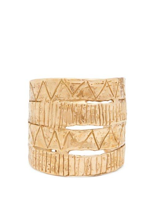 Matchesfashion.com Sonia Boyajian - Hacienda Gold Tone Bronze Cuff - Womens - Gold