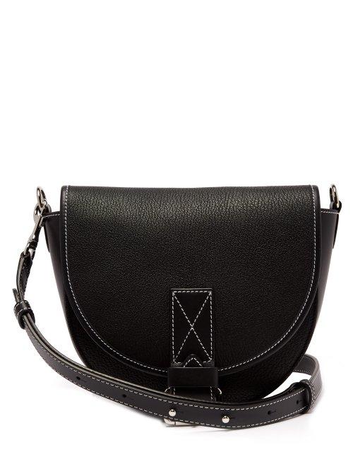 Matchesfashion.com Jw Anderson - Bike Leather Saddle Cross Body Bag - Womens - Black