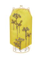 Matchesfashion.com Erdem - Beaded Mikado Silk Cross Body Bag - Womens - Yellow Multi