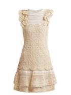 Jonathan Simkhai Ruffle-trimmed Macram-lace Dress