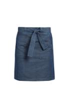 A.p.c. Nairobi Cotton-chambray Mini Skirt