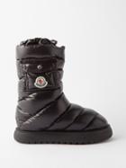 Moncler - Gaia Pocket Quilted-down Boots - Womens - Black