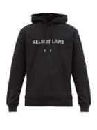 Matchesfashion.com Helmut Lang - Helmut Laws Cotton Hooded Sweatshirt - Mens - Black