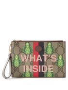 Gucci - Pineapple-print Gg-canvas Pouch - Mens - Multi