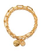 Timeless Pearly - 24kt Gold-plated Pendant Necklace - Womens - Gold