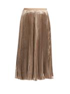 Valentino Pleated Velvet Midi Skirt