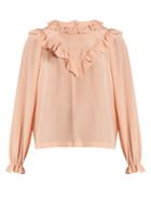 Preen By Thornton Bregazzi Dale Ruffle-trimmed Silk Blouse