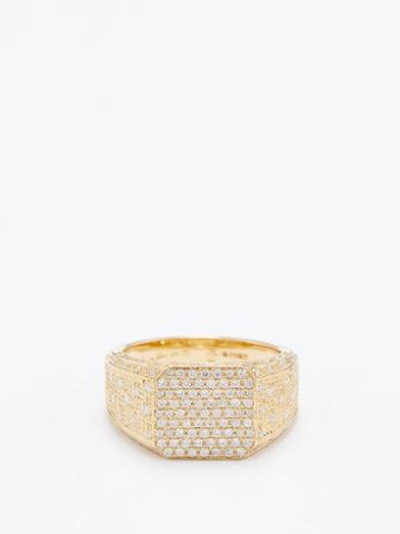 Yvonne Leon - Diamond & 9kt Gold Ring - Womens - Gold Multi