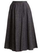 Rochas A-line Denim Skirt