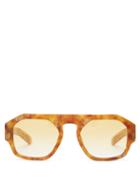 Matchesfashion.com Flatlist - Lefty Aviator Tortoiseshell-acetate Sunglasses - Mens - Tortoiseshell