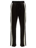 Burberry Side-stripe Silk-satin Track Pants