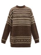 Matchesfashion.com Hope - Apres Fair Isle Intarsia Sweater - Mens - Brown