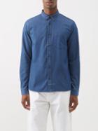 A.p.c. - Harry Patch-pocket Cotton-chambray Shirt - Mens - Indigo
