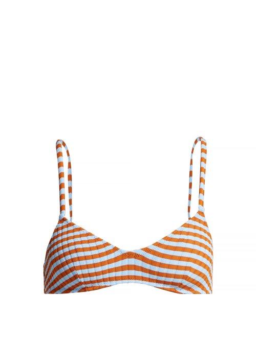 Matchesfashion.com Solid & Striped - The Rachel Striped Bikini Top - Womens - Multi Stripe