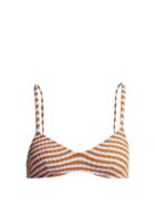 Matchesfashion.com Solid & Striped - The Rachel Striped Bikini Top - Womens - Multi Stripe