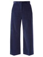 Matchesfashion.com Weekend Max Mara - Tobia Trousers - Womens - Navy