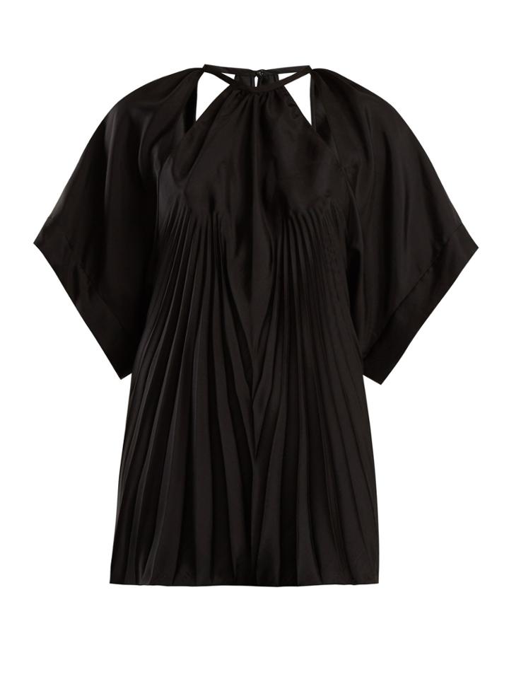 Maison Margiela Round-neck Pleated-detailed Top