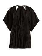 Maison Margiela Round-neck Pleated-detailed Top