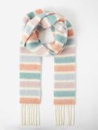 Acne Studios - Striped Alpaca-blend Scarf - Womens - Cream Multi